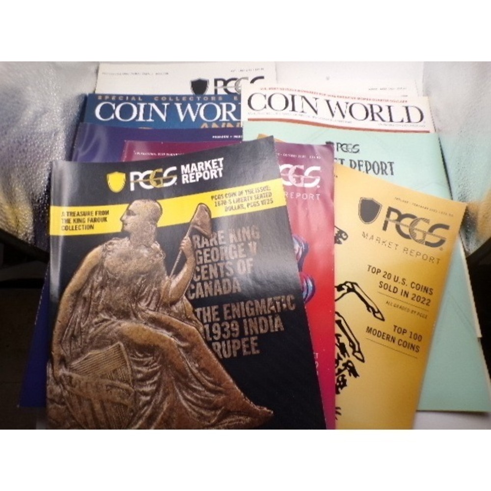PCGS Market‎ Report & Coin World Magazine Lot of 9  Collecting 2022-23